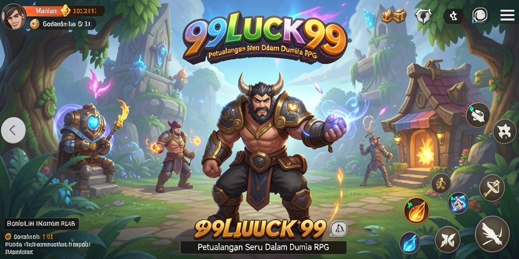 Screenshot menunjukkan aksi seru dalam petualangan RPG di 99LUCK99.