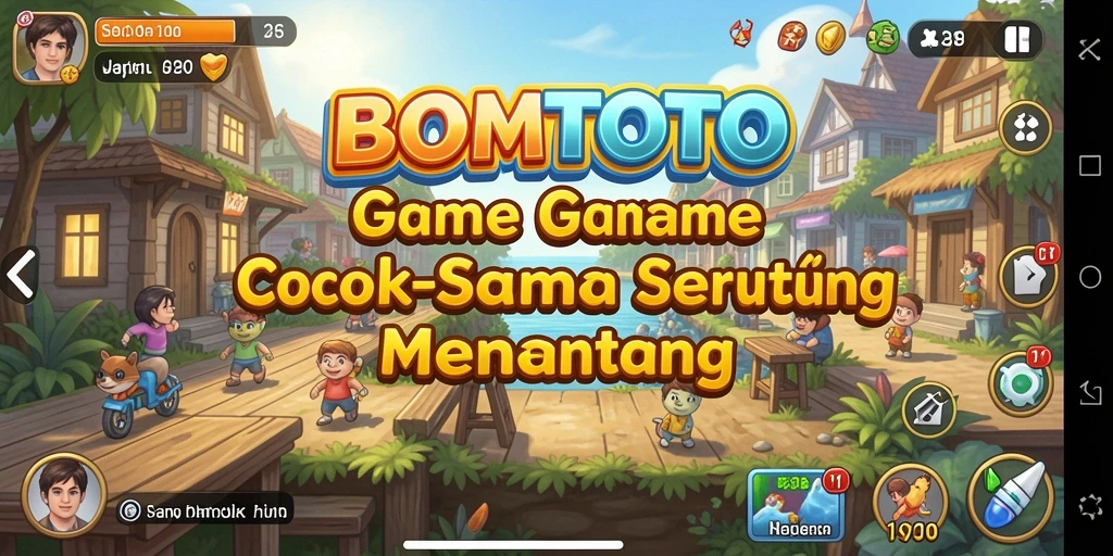 Tangkapan layar menampilkan aksi menyenangkan di gameplay BOMTOTO Match-3.