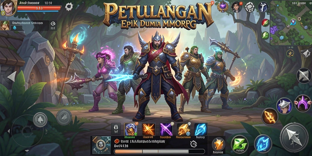 Tangkapan layar menampilkan aksi seru dalam game MMORPG BRO138.
